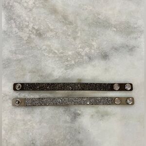 Black and Grey Crystal Bracelets